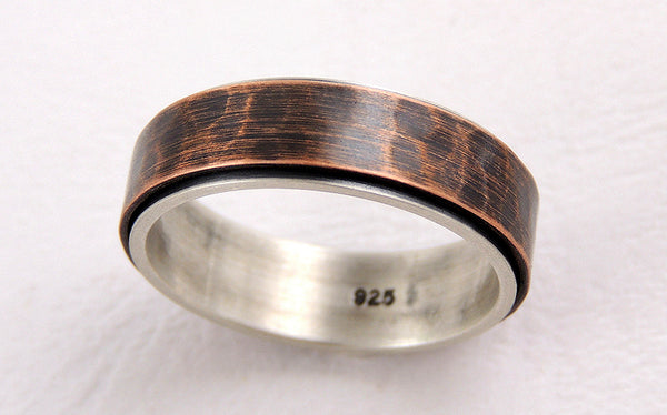Copper Wedding Ring Band - 5mm to 10mm