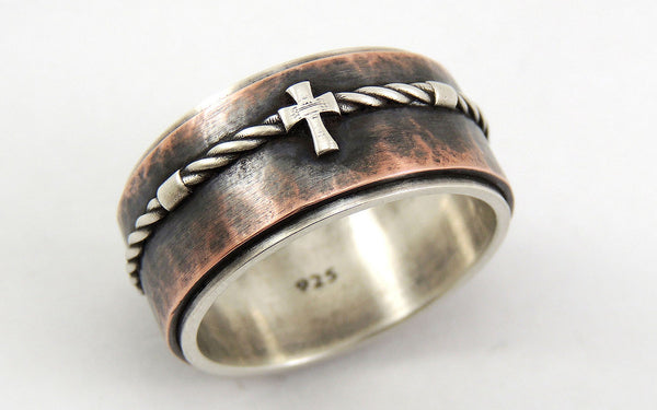 mens ring with cross