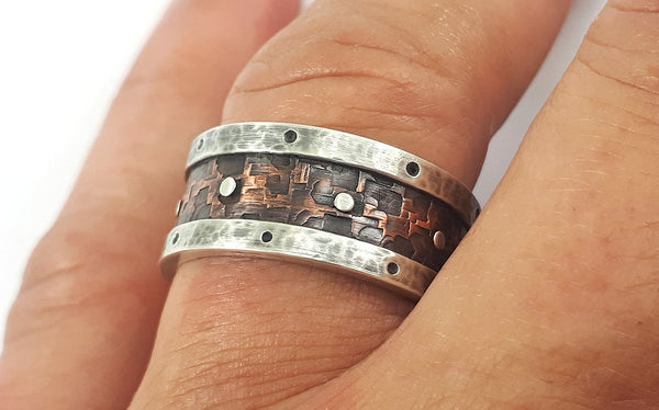 Viking wedding ring for men