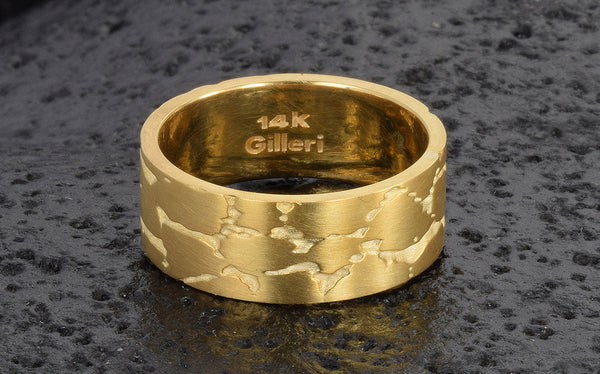 14k Gold Men's Wedding Band