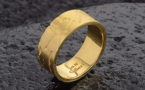 14k Gold Men's Wedding Band