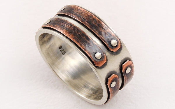 Unique man's wedding band