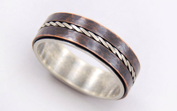 Unique mens wedding ring