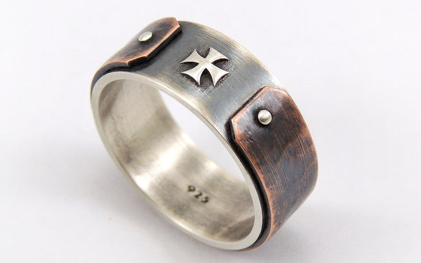 mens cross ring