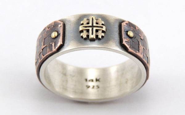 Jerusalem Cross Knights Templar Ring