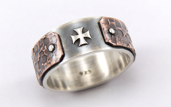 cross engagement ring