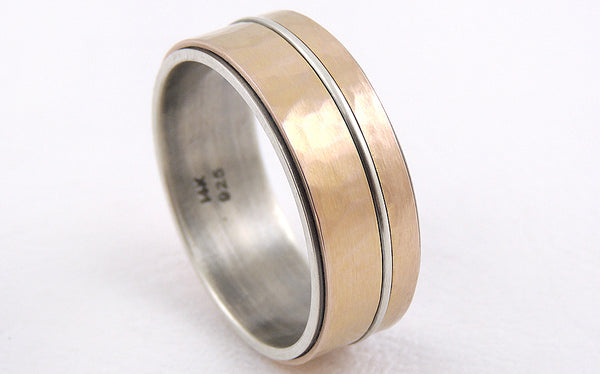 rustic gold mens wedding bands