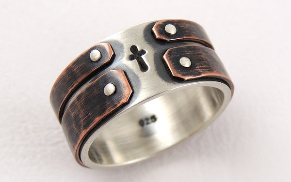 Christian Rustic Handmade Ring for Men 