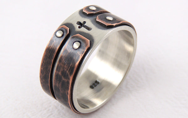 Christian Rustic Handmade Ring for Men 