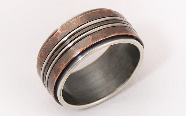 mens rustic wedding bands