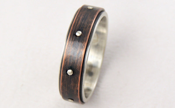 Handmade Steampunk Ring for Men or Women with a rustic character
