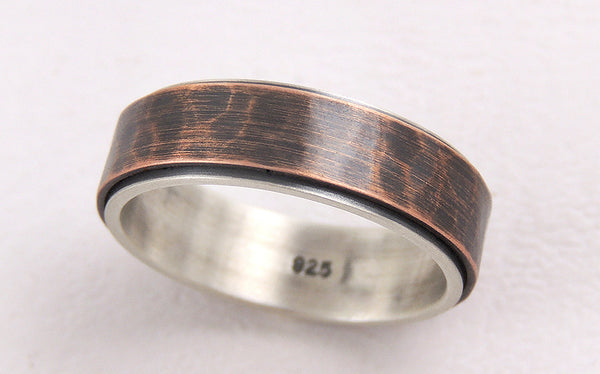 Unique 6mm wedding band ring