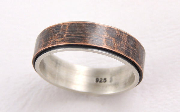 Unique 6mm wedding band ring