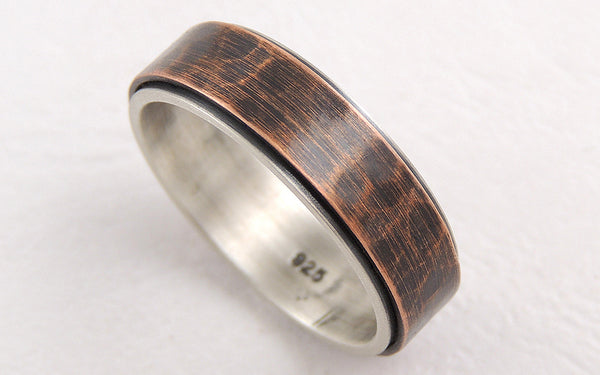 Unique 6mm wedding band ring