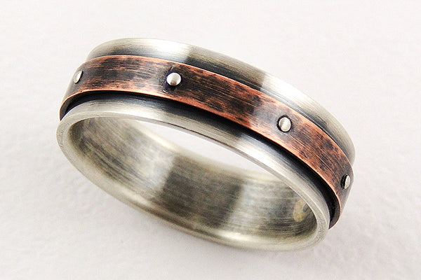 Unique engagement mens ring
