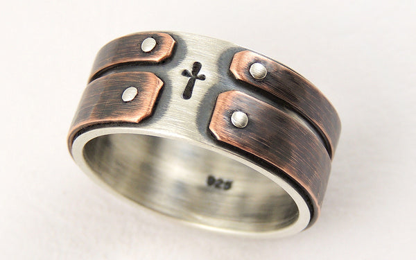 Unique engagement mens ring
