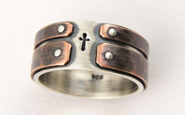 Unique engagement mens ring