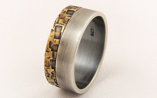 Unique elegant engagement ring for men