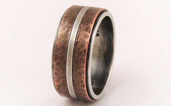 Wedding band ring for men