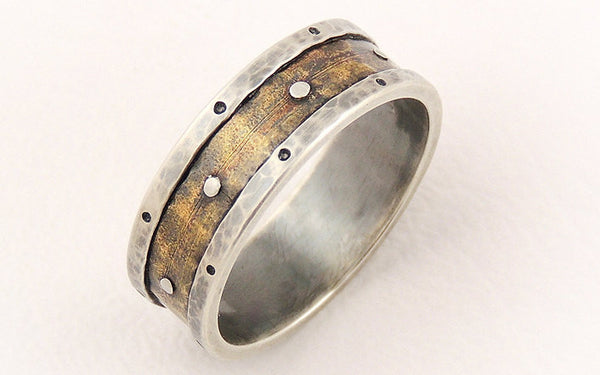 Handmade Rustic Wedding Band Ring